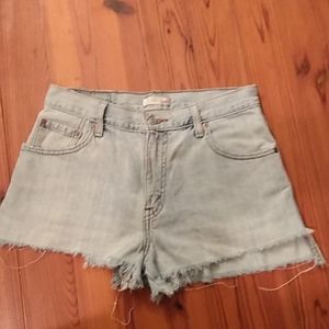Levi Strauss & Co Extremely Worn Relaxed Fit 550 denim shorts